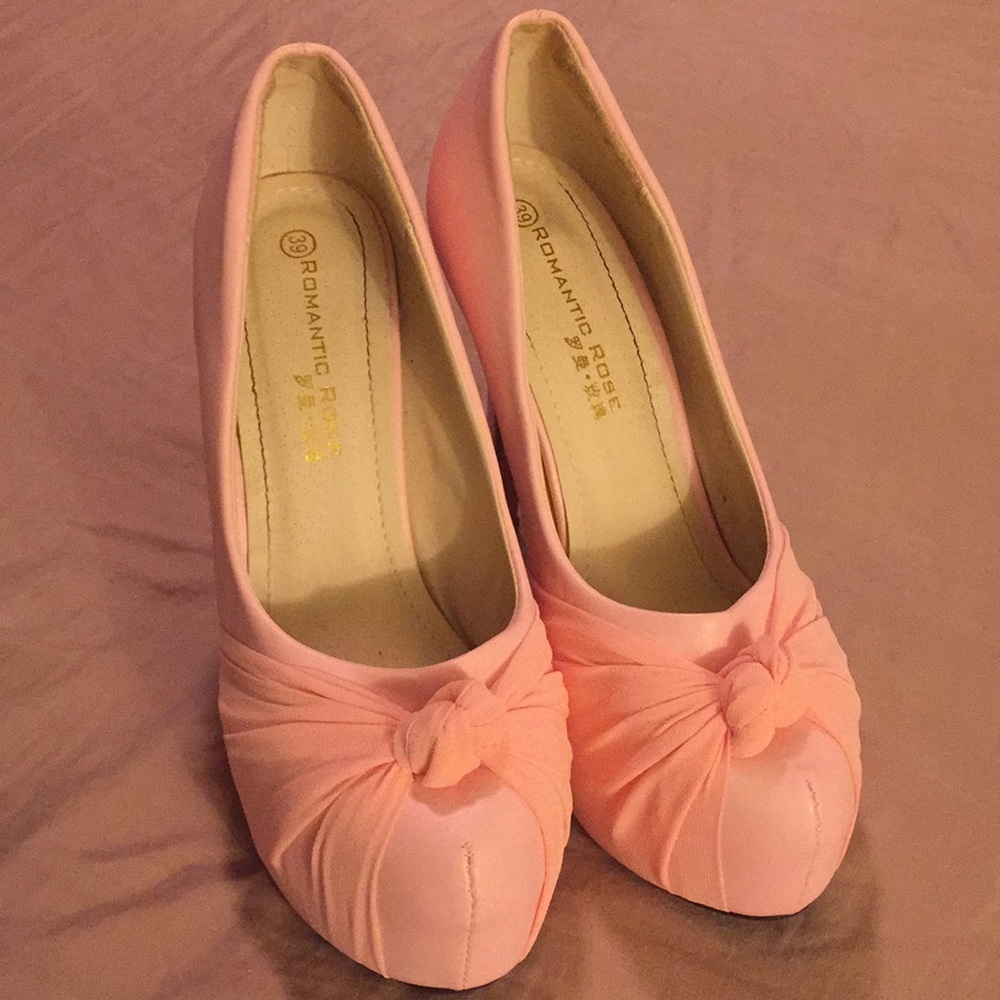 Romantic Rose- light pink platform pumps